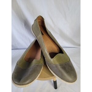 Olukai Lino Womens Size 9‎ Olive Green Braided Straw